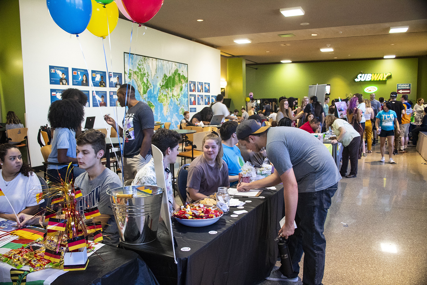 NE Campus’ Club Rush was one of three events across the district where students could learn about campus organizations and departments during the second week of classes.