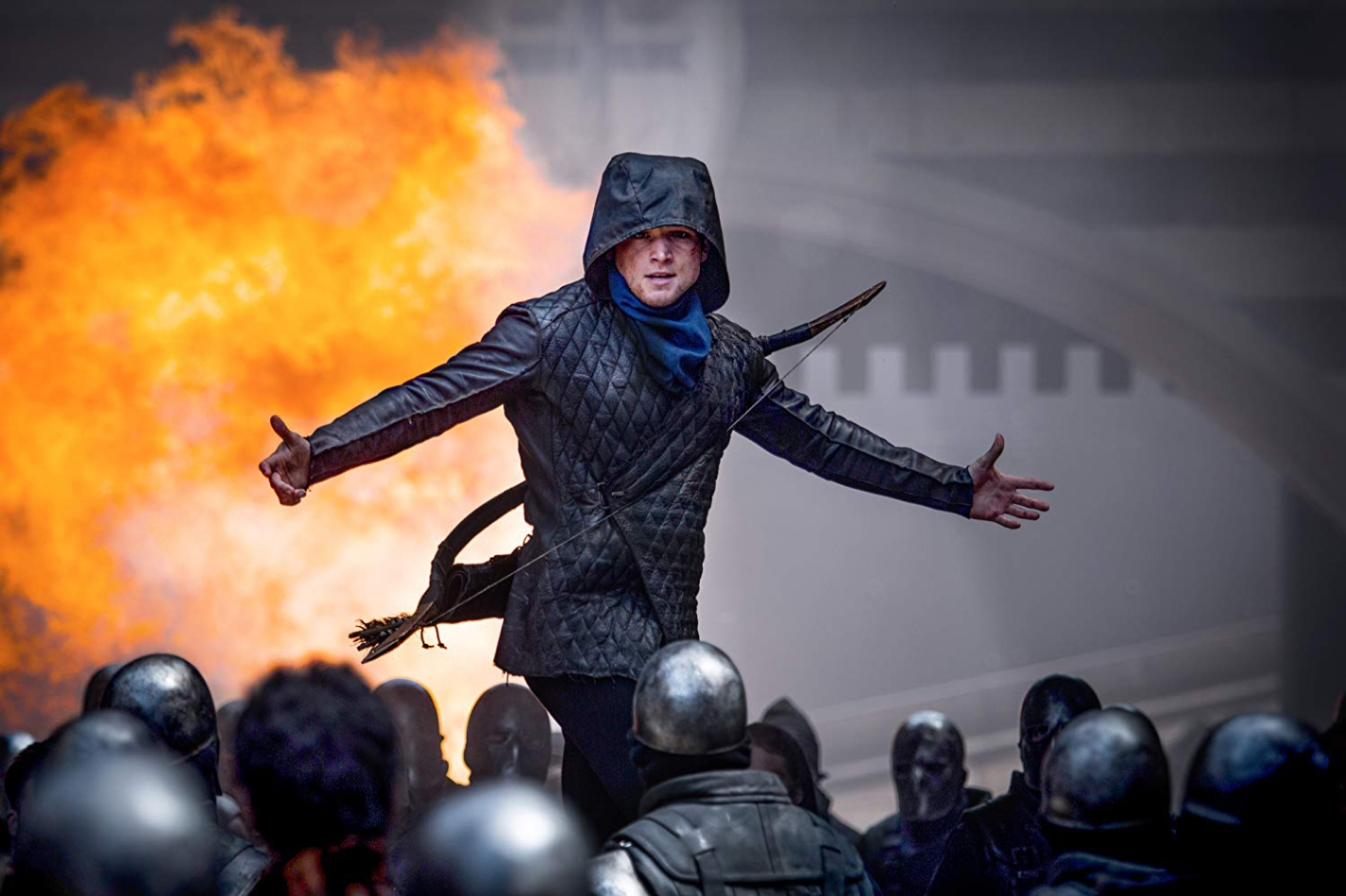 Taron Egerton, of the Kingsman films, struggles to overcome the bad script as the title character in the newest version of Robin Hood.