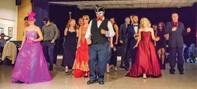 Student Ambassadors and Phi Theta Kappa put on a masquerade ball for students April 19 in Center Corner on NE Campus to raise money for the 100 Million campaign. Photo by Christian Garza/The Collegian