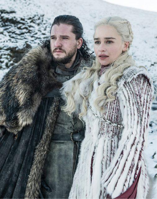 Jon Snow and Daenerys Targaryen return to Winterfell to prepare for the final battle against the White Walkers in the hit HBO show “Game of Thrones.” It airs Sundays at 8 p.m. Photo courtesy HBO