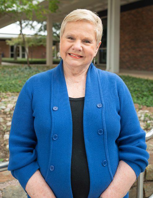 Photo by Joseph Serrata/The Collegian. South Campus history instructor Jacqueline Tinkler, 75, is teaching her first college classes this fall after getting her Ph.D. in history.
