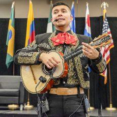 Photos by Joseph Serrata/The Collegian. Mariachi Real de Alvarez kicks off the 10th annual Abrazando al Exito scholarship dinner Oct. 10 on TR Campus. The event included traditional Mexican music and dance performances while bringing an end to Hispanic Heritage Month.