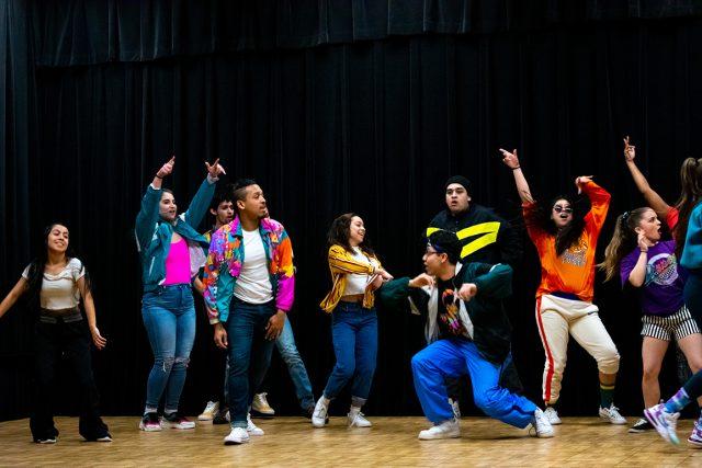 NE Movers Unlimited gives their interpretation of various dances from the history of hip-hop at the 7th annual Hip-hop Summit Feb. 26 on NE Campus. Christian Garza/The Collegian