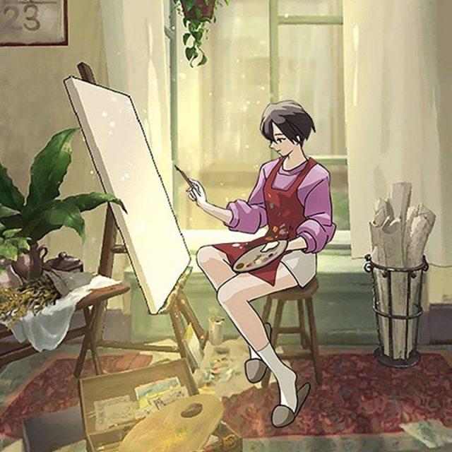 Courtesy of Akupara Games
The game’s main character sits down to focus on a piece of art she’s preparing to
submit. It’s available on Microsoft Windows, iOS and Android.
