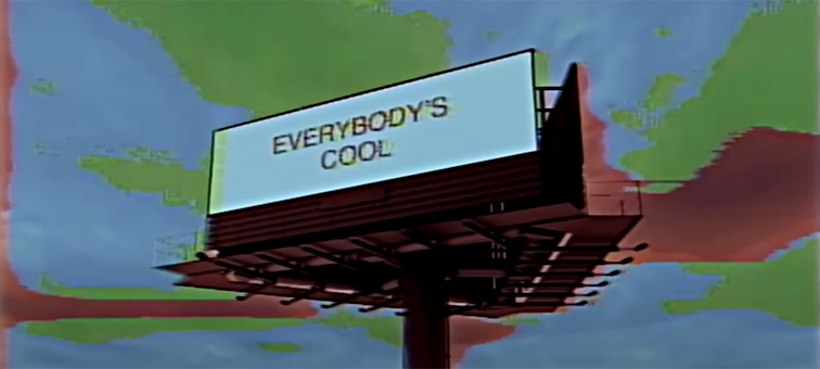 Screenshot from the music video for “Everybody’s Cool” by Two Door Cinema Club. The video features a mixture of random clips all related to the lyrics. Photo Courtesy of YouTube