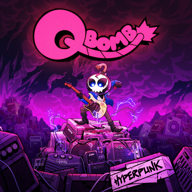 Hyperpunk is Qbomb’s first official album. The band is made up of Los Angeles-based artists and animators rocking out. Photo Courtesy of Qbomb