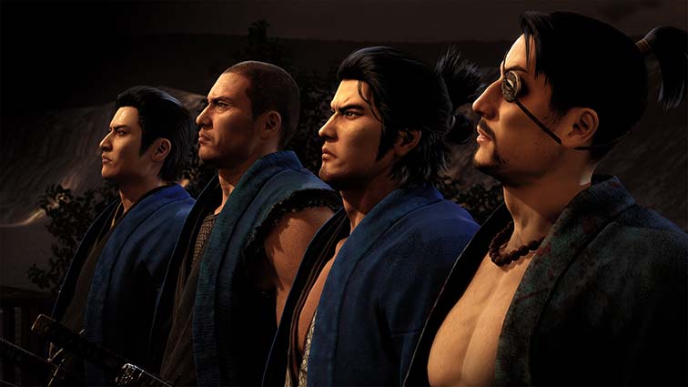 The main characters in “Like A Dragon: Ishin” line up to prepare for an invasion. The game follows Sakamoto Ryoma, who is the second from the right, and how he deals with the political intrigue of feudal Japan. The game is set in 1867, and features historical namesakes with the appearances of previous “Yakuza” characters. Photo courtesy of SEGA
