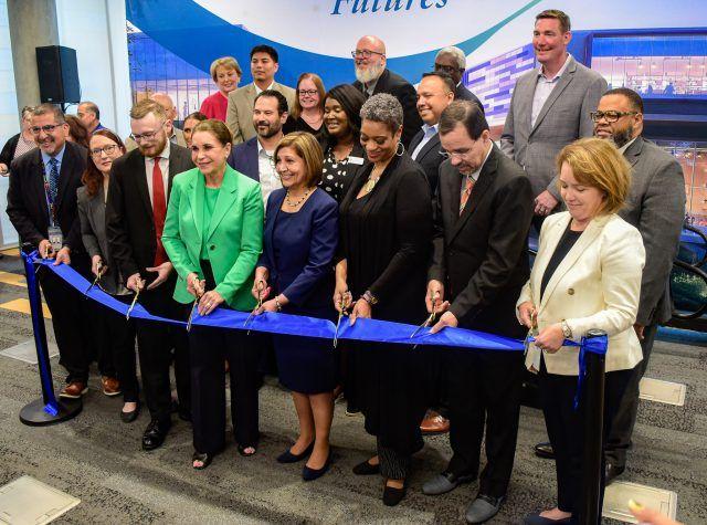 TCC+administration+including+Chancellor+Elva+LeBlanc%2C+NW+Campus+President+Zarina+Blankenbaker%2C+NE+President+Kenya+Ayers-Palmore+and+Connect+President+Carlos+Morales+cut+the+ribbon+signifying+the+opening+of+NW05%2C+a+newly+constructed+building+on+NW+Campus.+The+ribbon+cutting+ceremony+was+held+on+May+5.