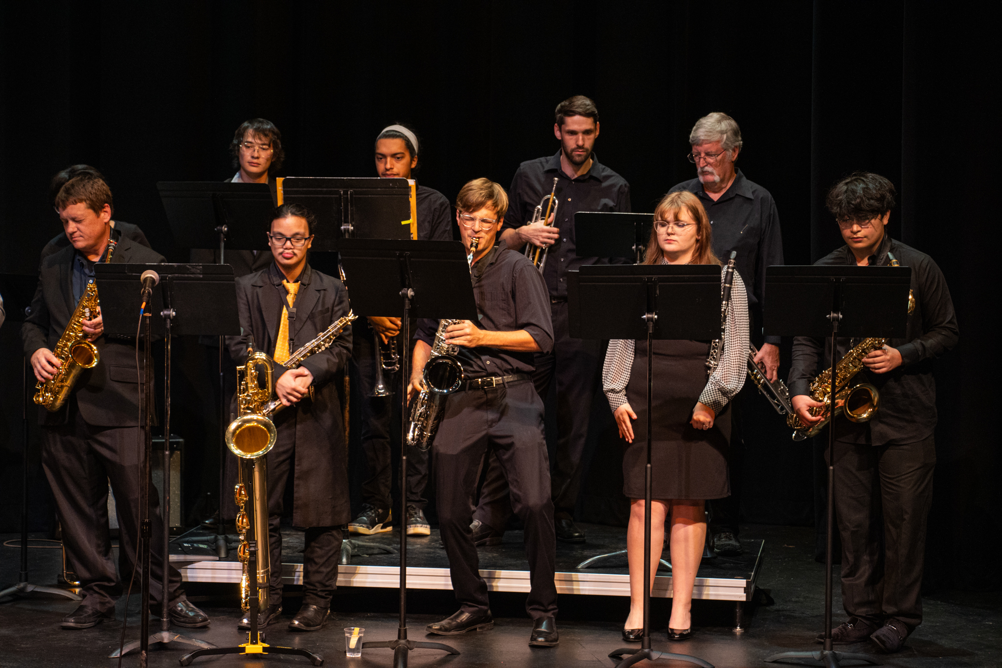 Alex Hoben/The Collegian The SE Jazz Band performs during their concert on Oct. 10. The concert featured not only them but also the Chamber Wind Ensemble and the Music Club.