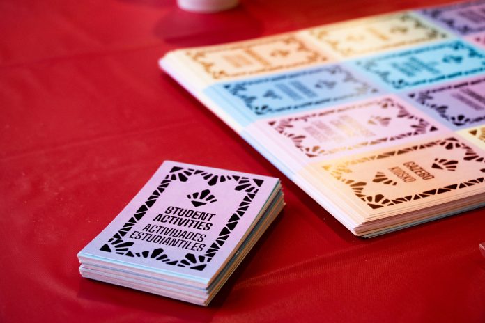 Alex Hoben/The Collegian Specially made Lotería cards were provided by student activities. There were two sets, one traditional and one TCC-themed.