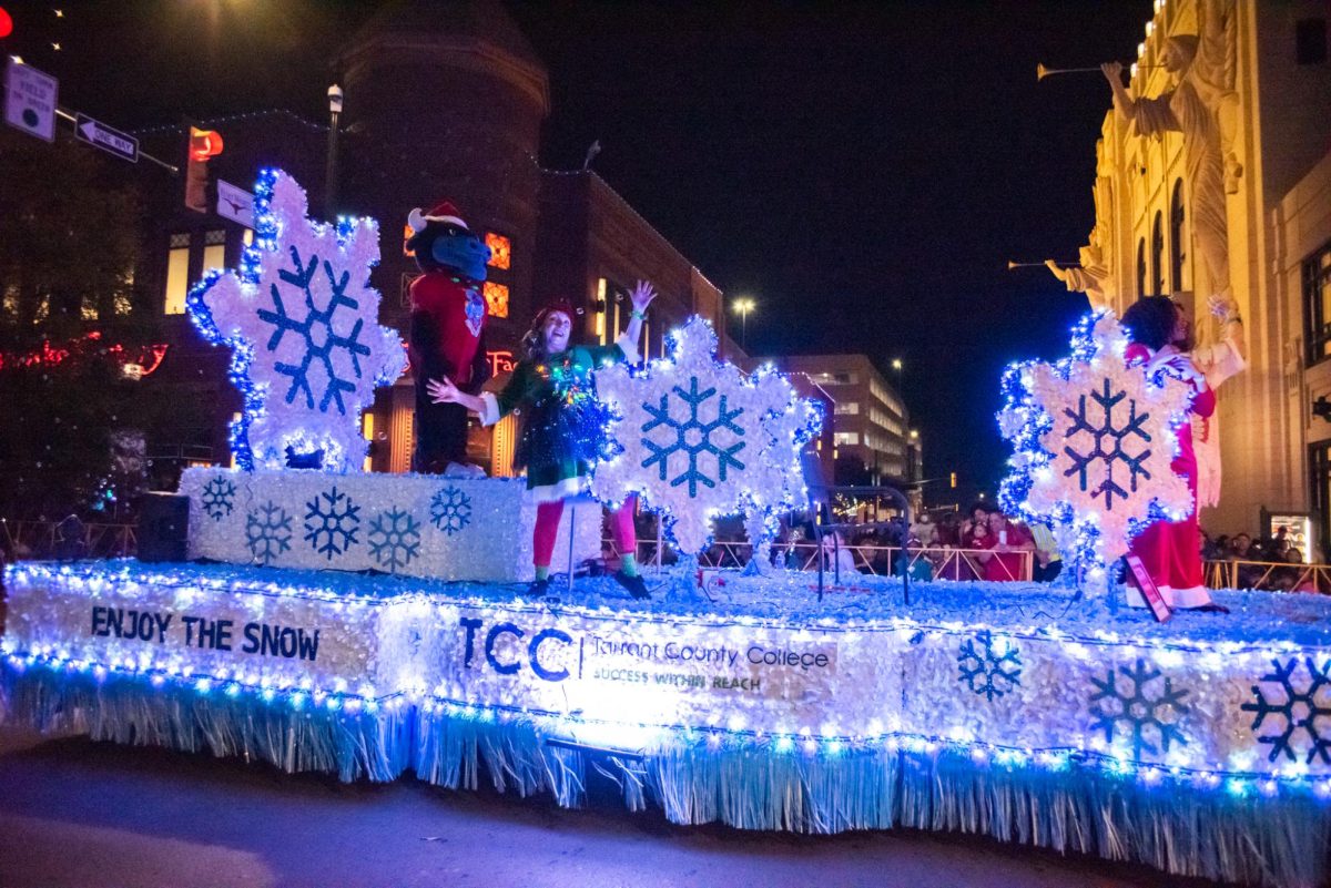 Along with the actors, TCC's float included students and staff as well as Toro waving at the top to the parade goers.