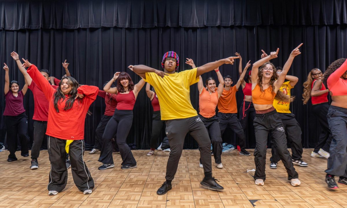 NE Dance Club members perform on Sept. 4.