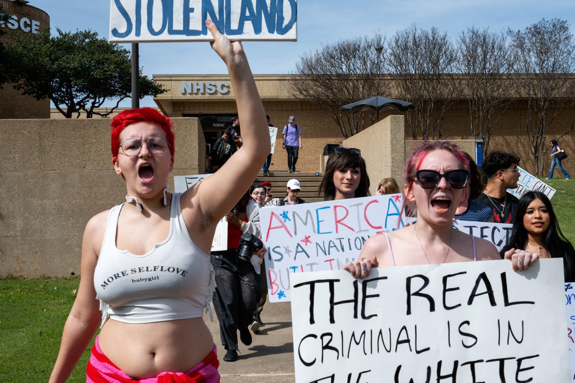 NE Campus students protest ICE - The Collegian