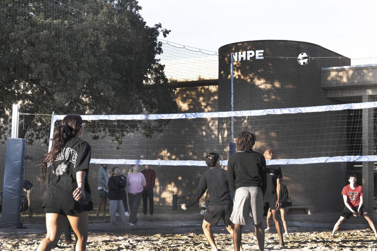 NE intramural sand volleyball event gave students the opportunity to challenge each other on the court. Participation for these events have decreased in recent years.