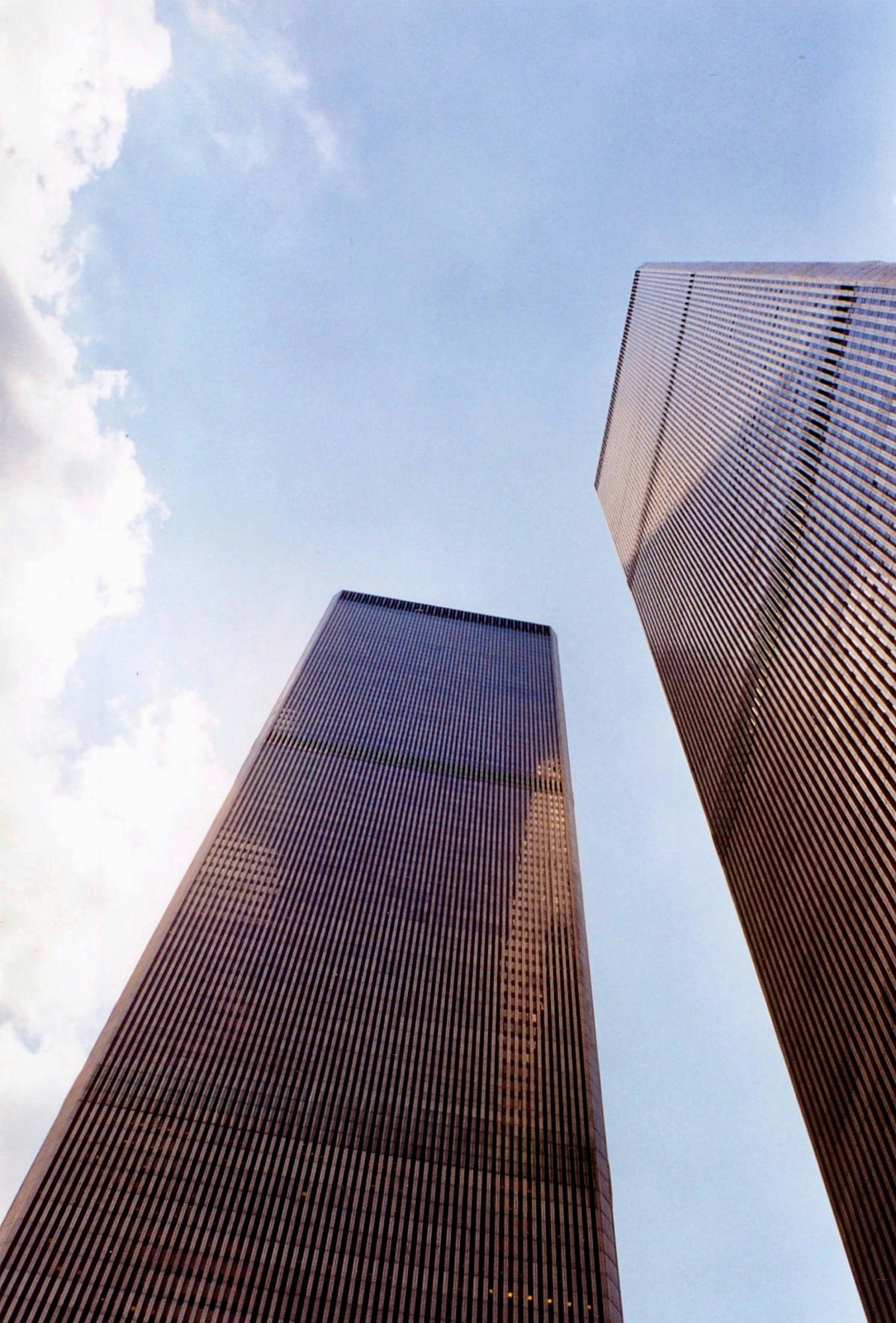 1999 Twin Towers of the World Trade Center in New York City.